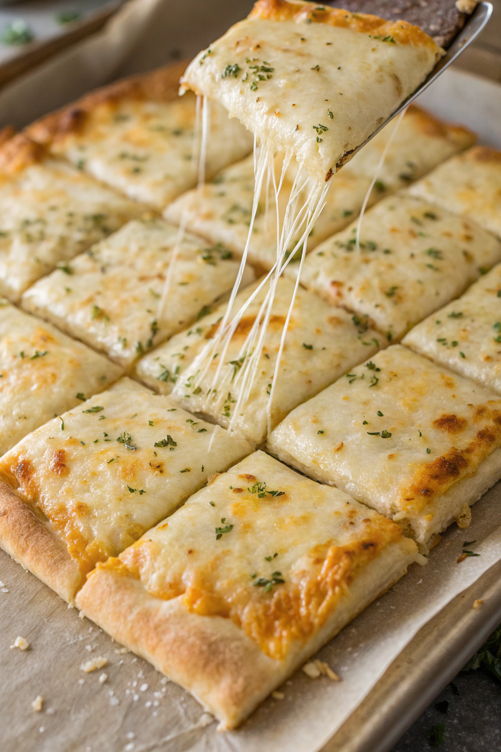 Easy Homemade Cheesy Breadsticks Recipe