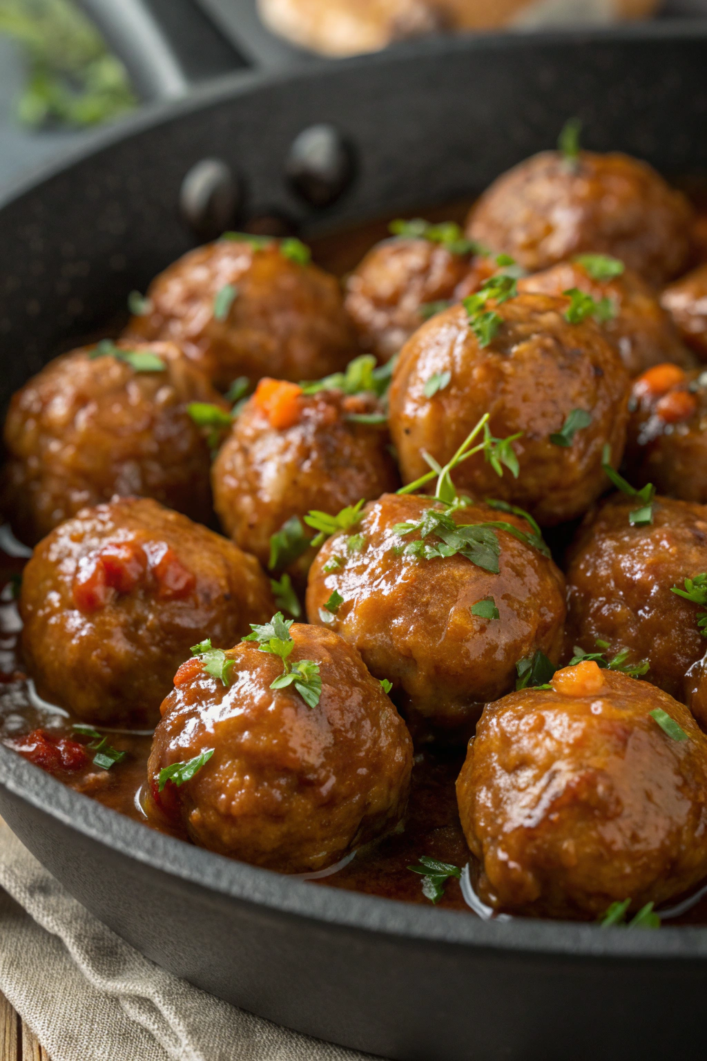 Fall Maple Glazed Meatballs Recipe