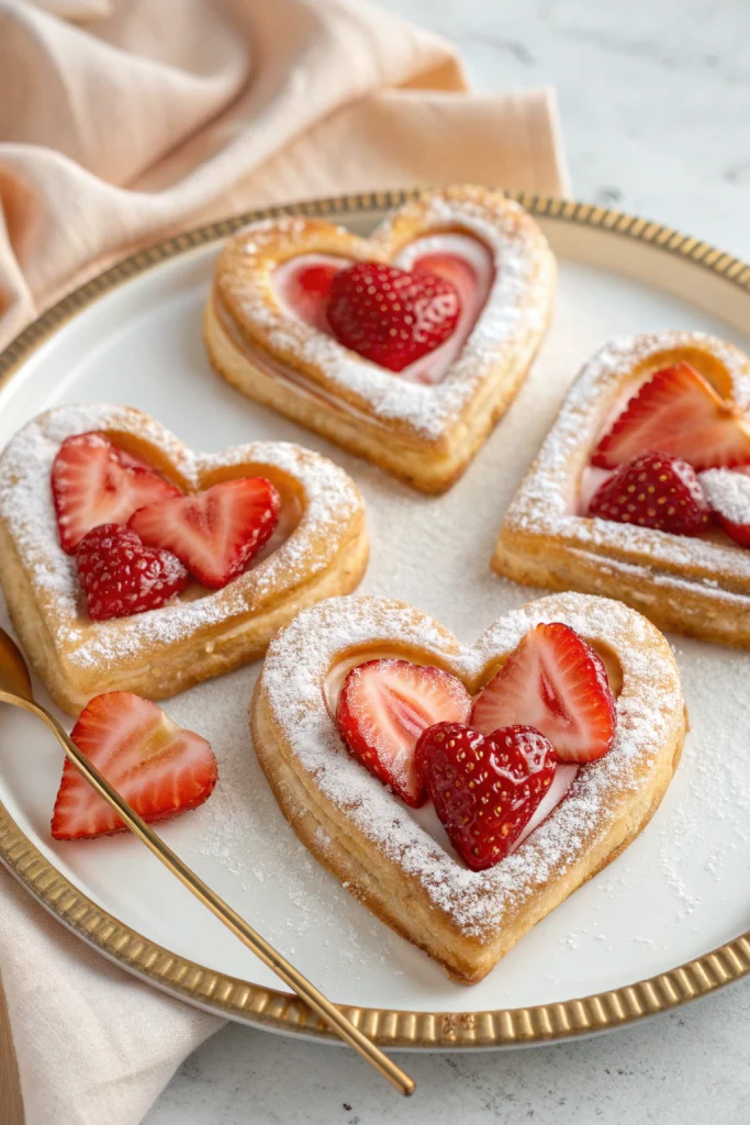 Strawb Puff Pastry Danishes Recipe