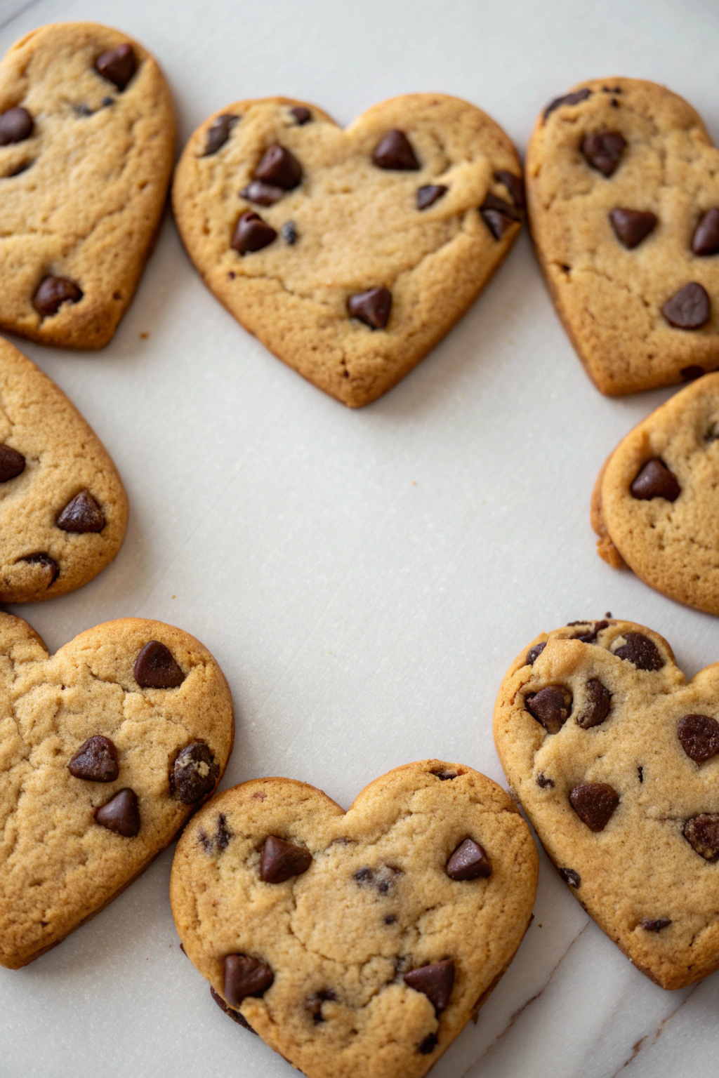 Valentine's Day Cookies with Chocolate Chips
