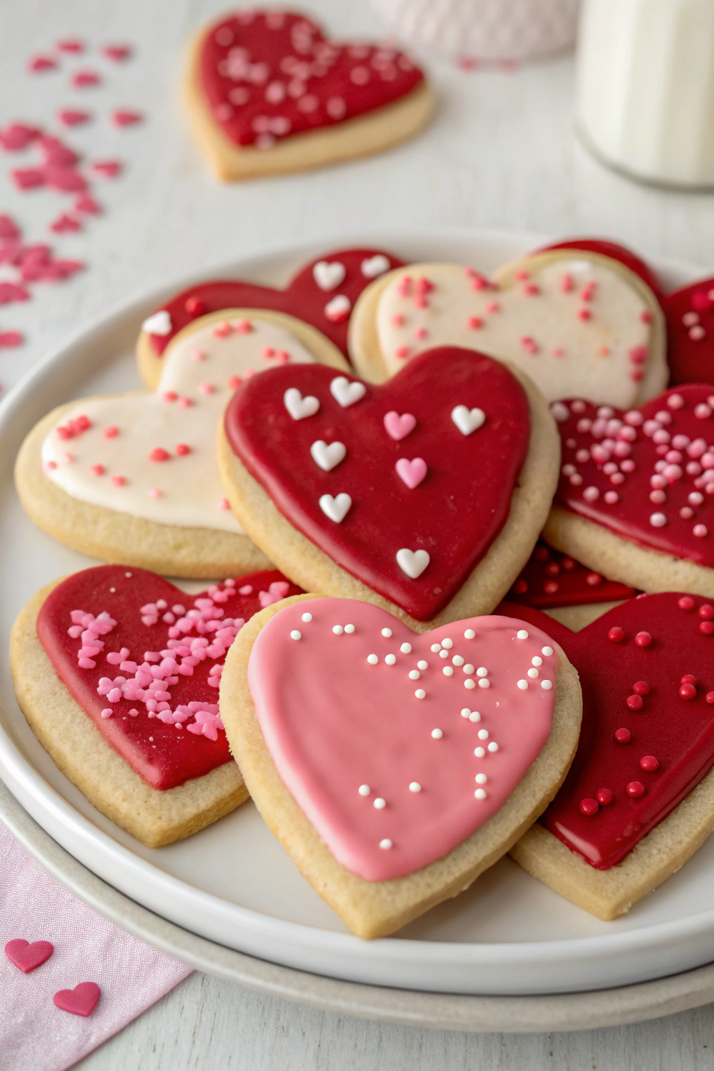 Valentine's Day Sugar Cookies with Royal Icing
