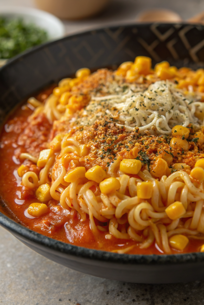 Korean Corn Cheese Instant Ramen Noodles