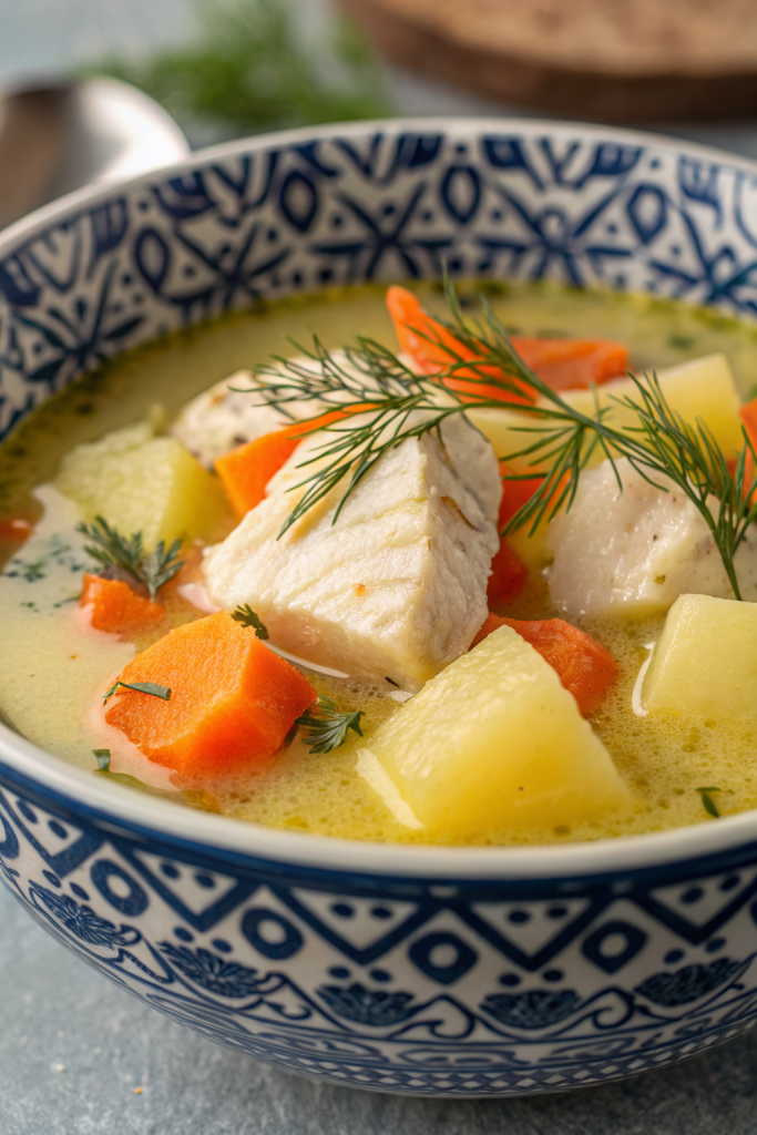 Polish Dill Soup with Potatoes