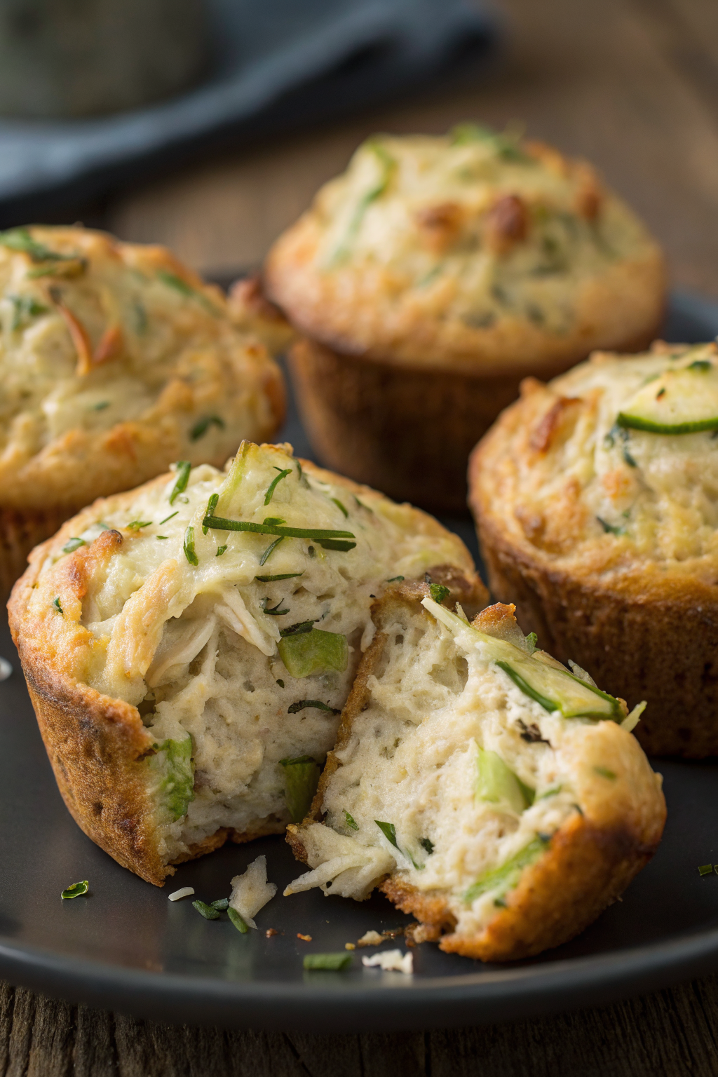 Chicken Cheese Zucchini Muffins Recipe