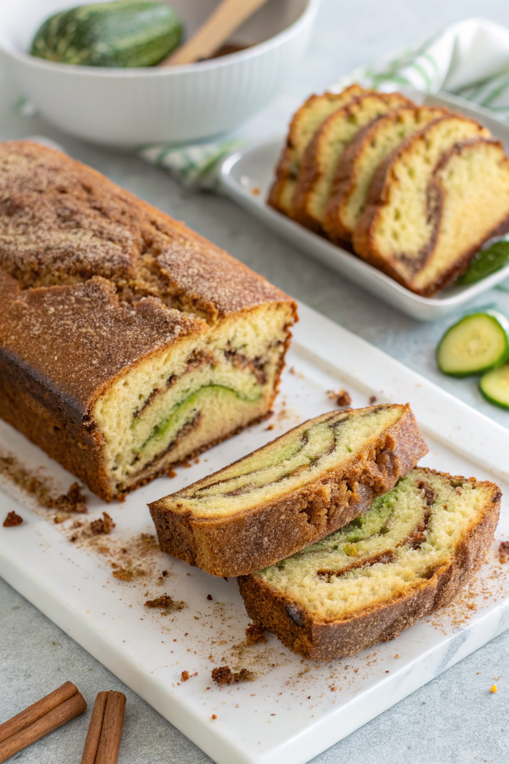 Cinnamon Swirl Zucchini Bread Recipe