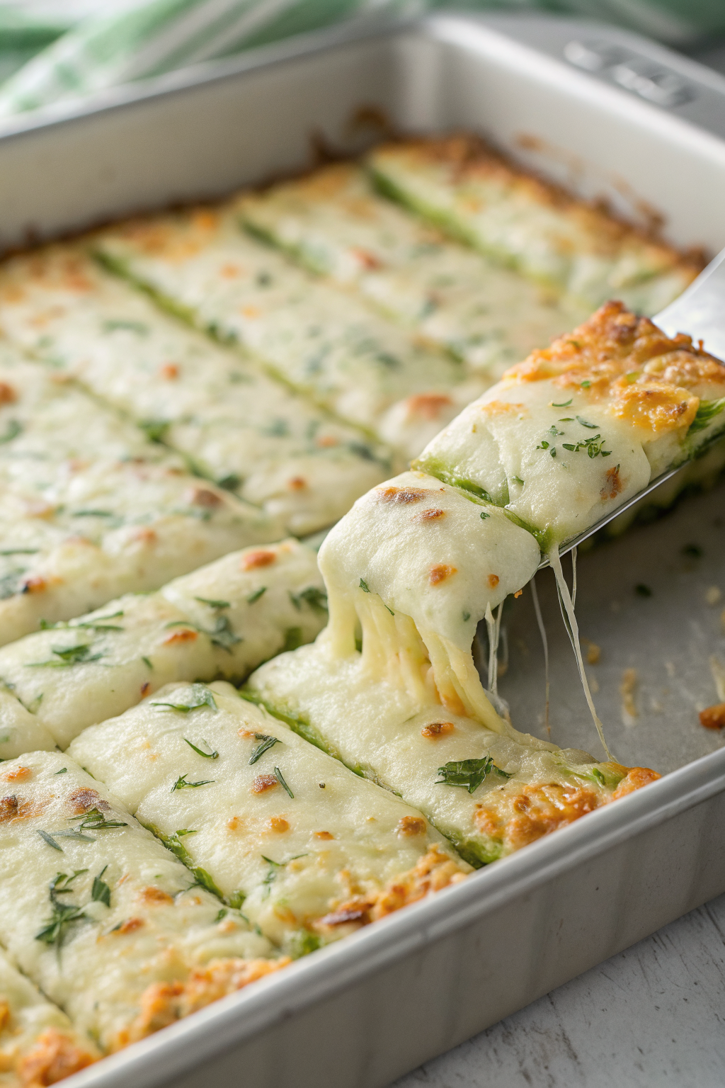Guilt-Free Cheesy Zucchini Breadsticks Recipe