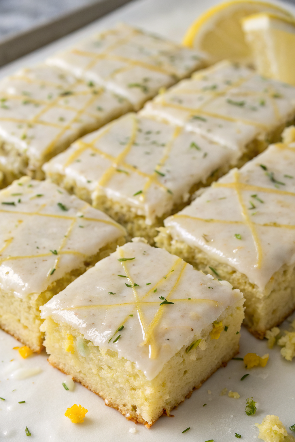 Lemon Zucchini Bars Recipe
