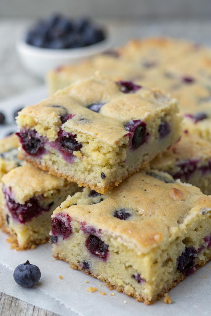 Moist Blueberry Zucchini Bars Recipe