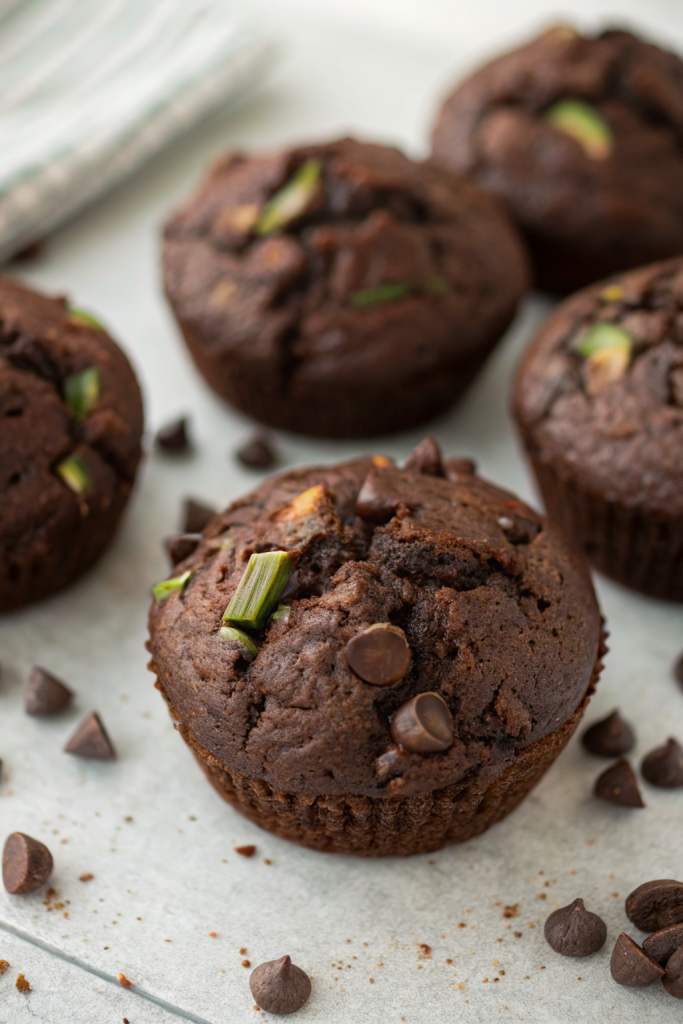 Moist Chocolate Zucchini Muffins Recipe