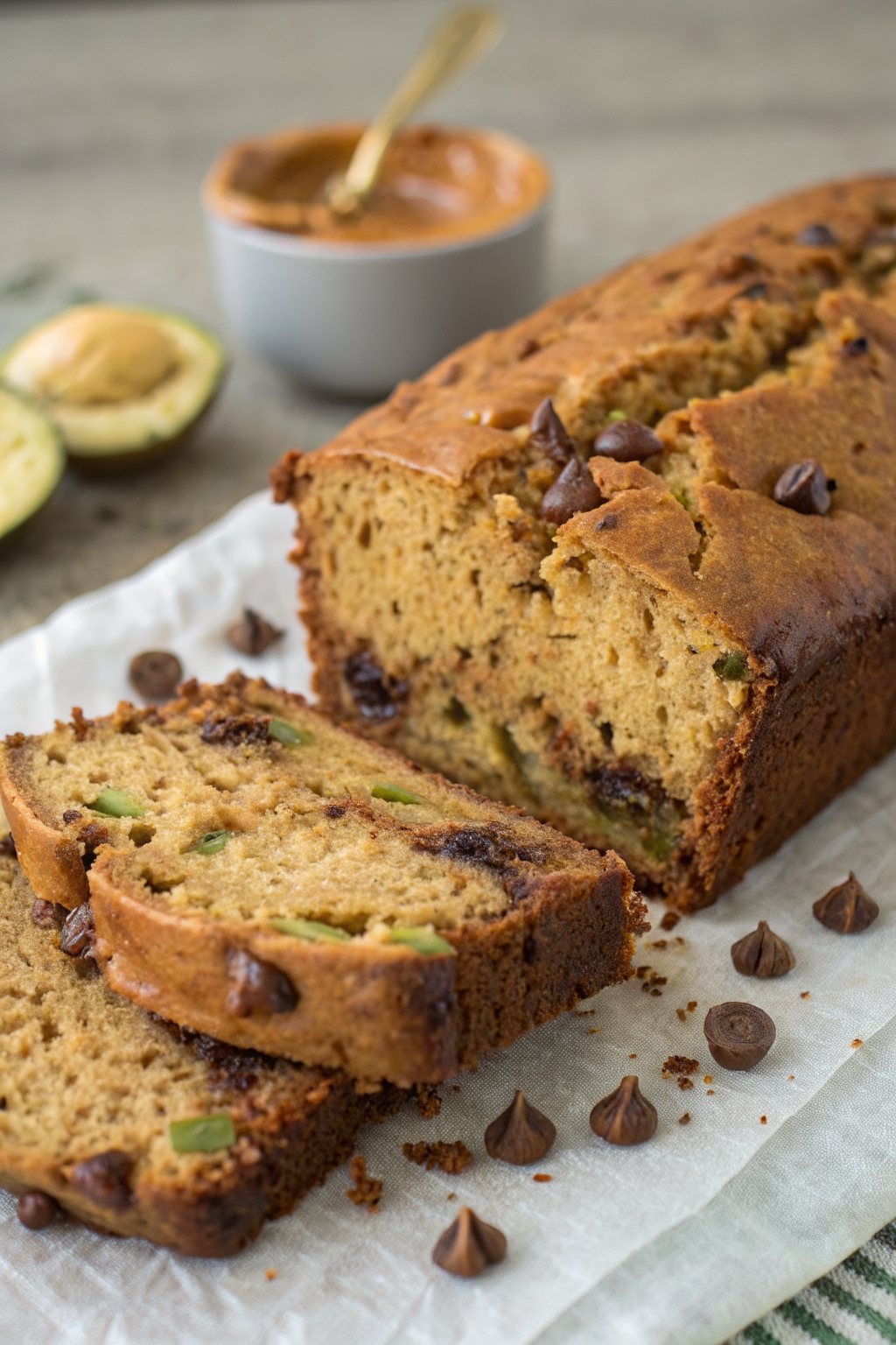 Peanut Butter Chocolate Chip Zucchini Bread Recipe