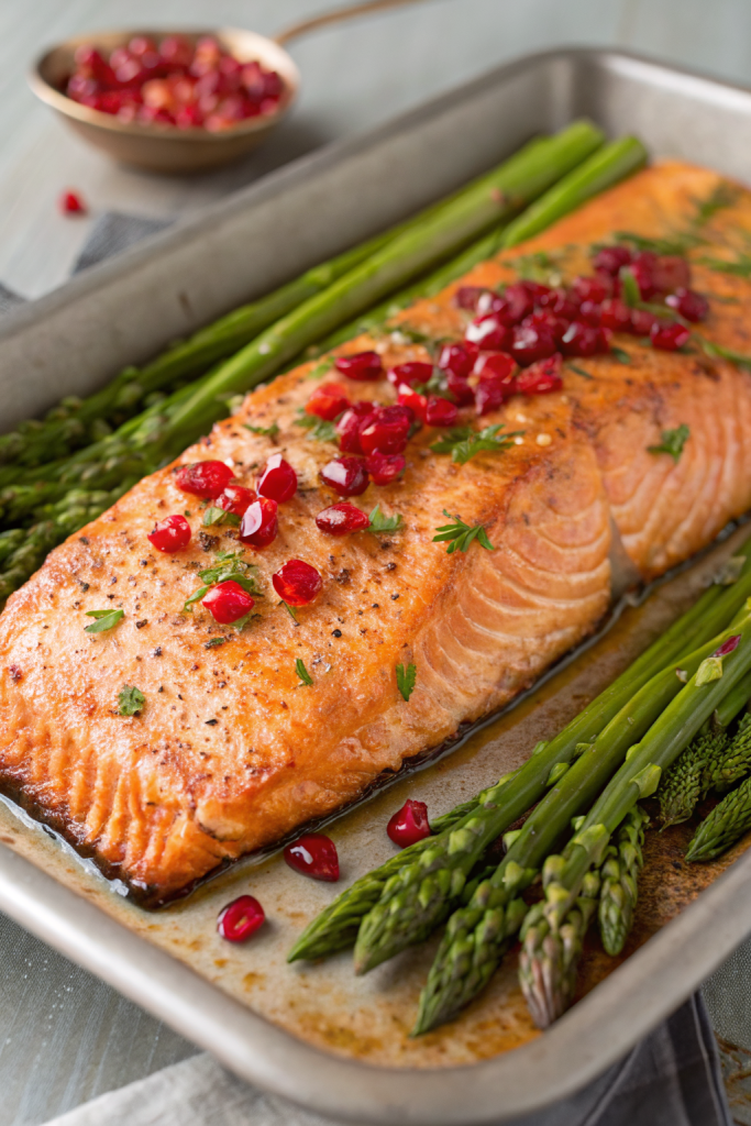 Pomegranate and Orange Glazed Salmon Recipe