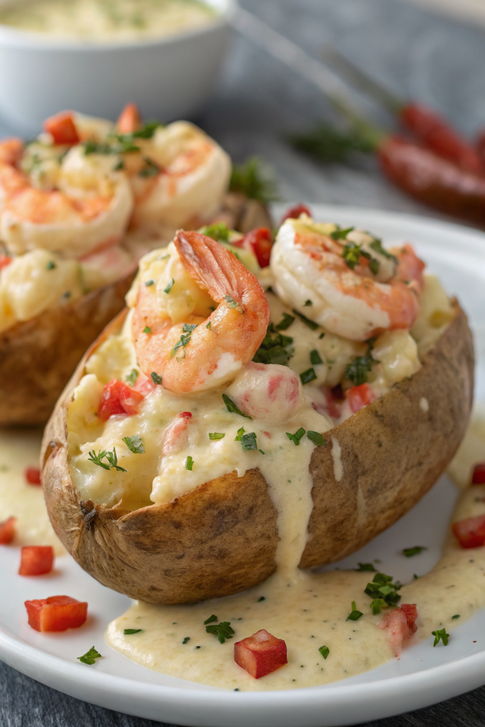 Southern-Style Seafood Stuffed Potatoes Recipe