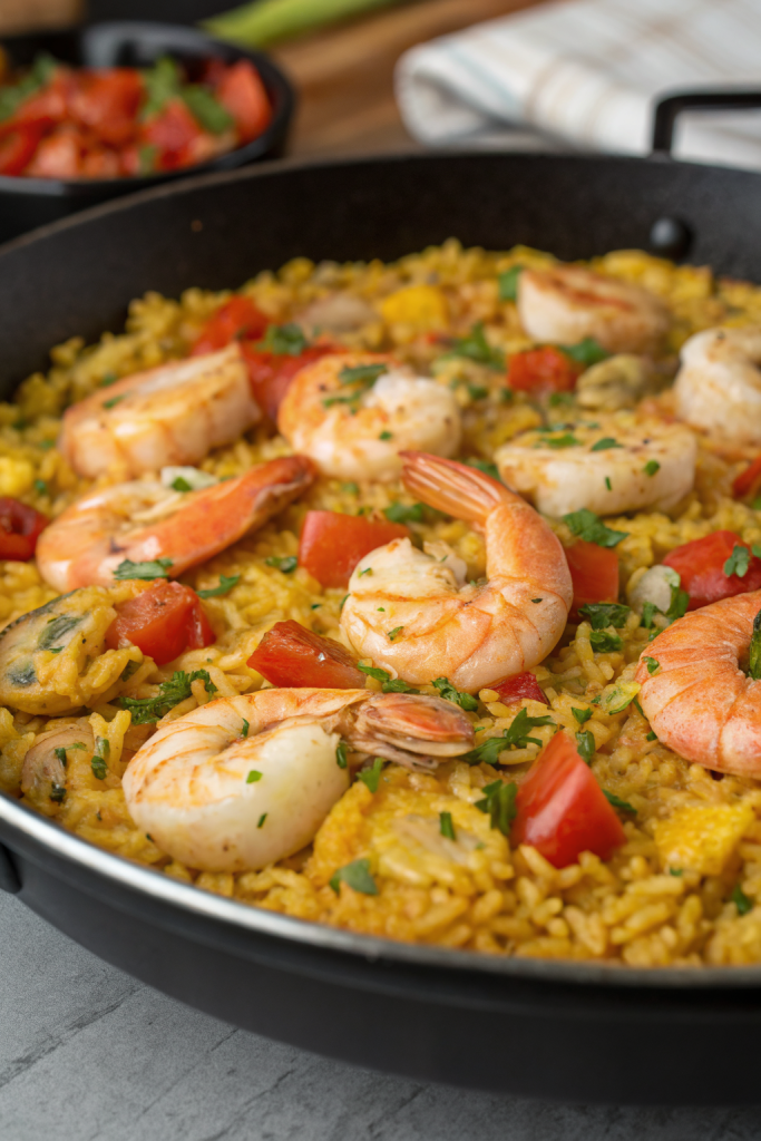 Spanish Seafood Paella Recipe