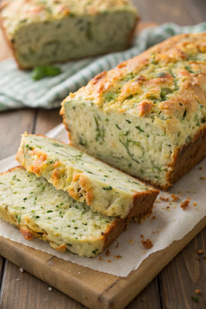Zucchini Cheddar Herb Bread Recipe