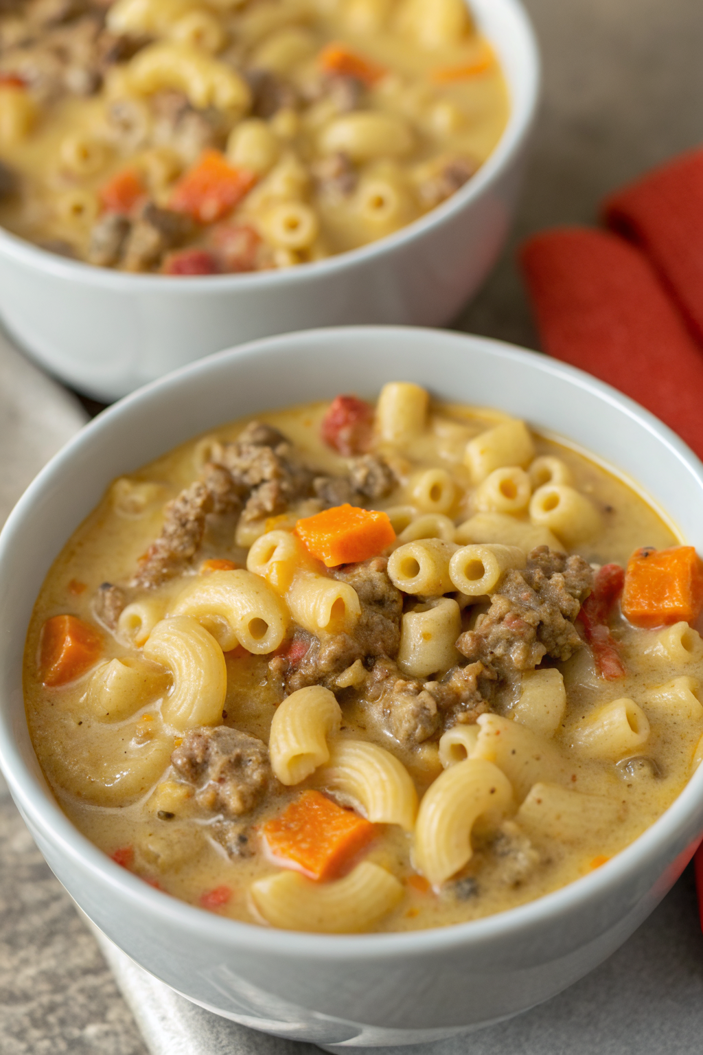 Cheeseburger Macaroni Soup Recipe