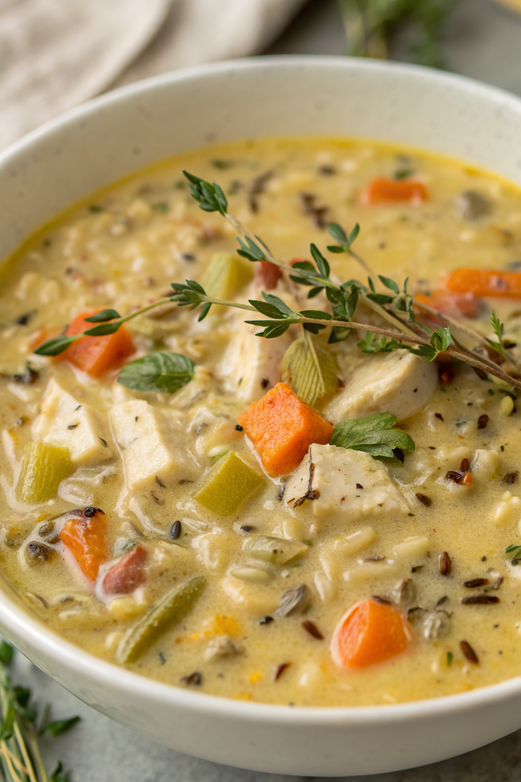 Creamy Turkey Wild Rice Soup Recipe