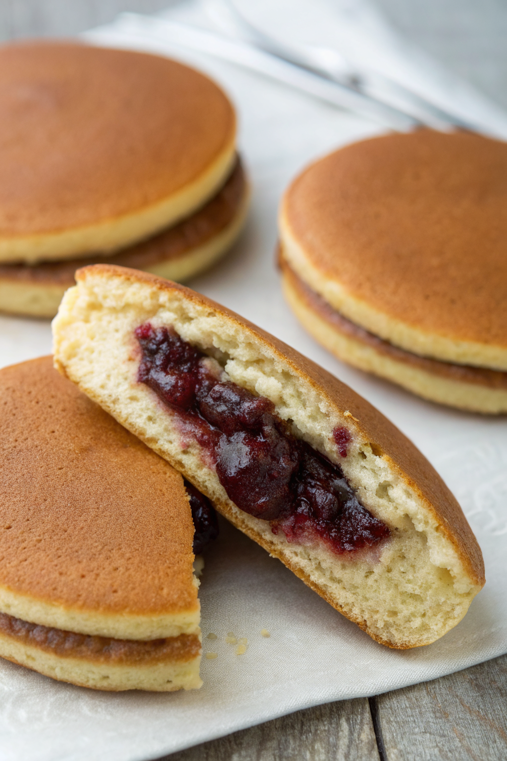 Dorayaki Japanese Red Bean Pancakes Recipe