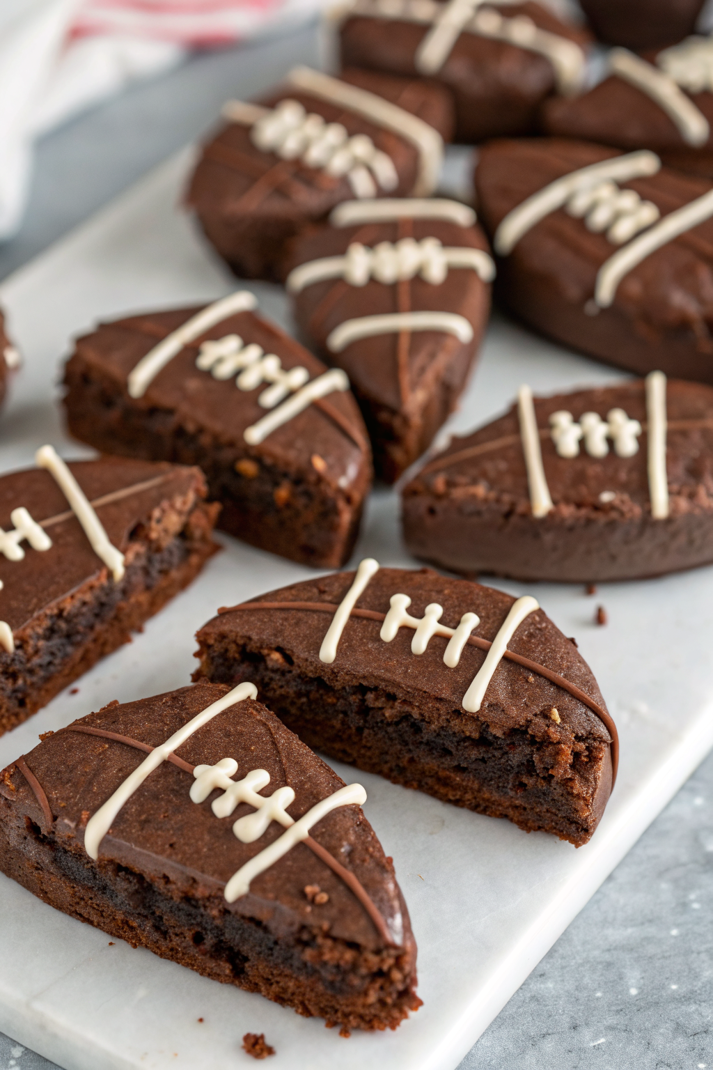 Fudgy Football Brownies Recipe
