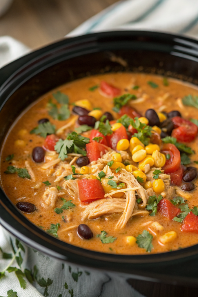 Hearty Crockpot Chicken Tortilla Soup Recipe