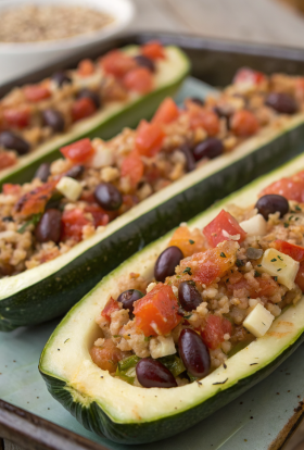 Mediterranean Stuffed Zucchini Recipe