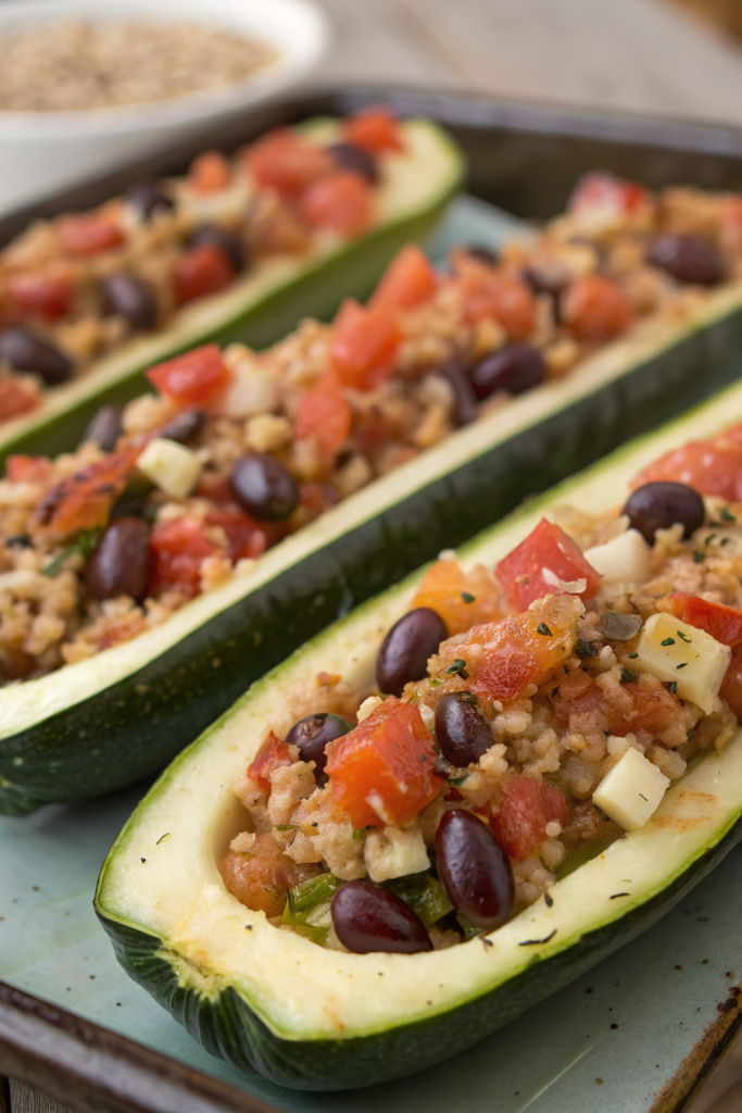 Mediterranean Stuffed Zucchini Recipe