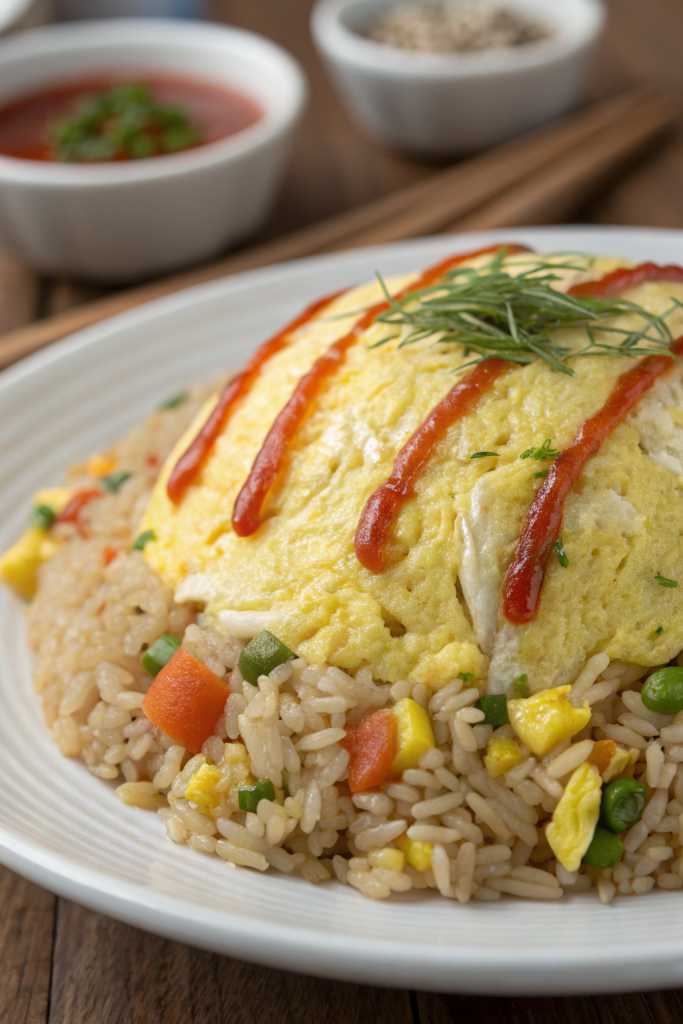 Omurice Japanese Rice Omelet Recipe