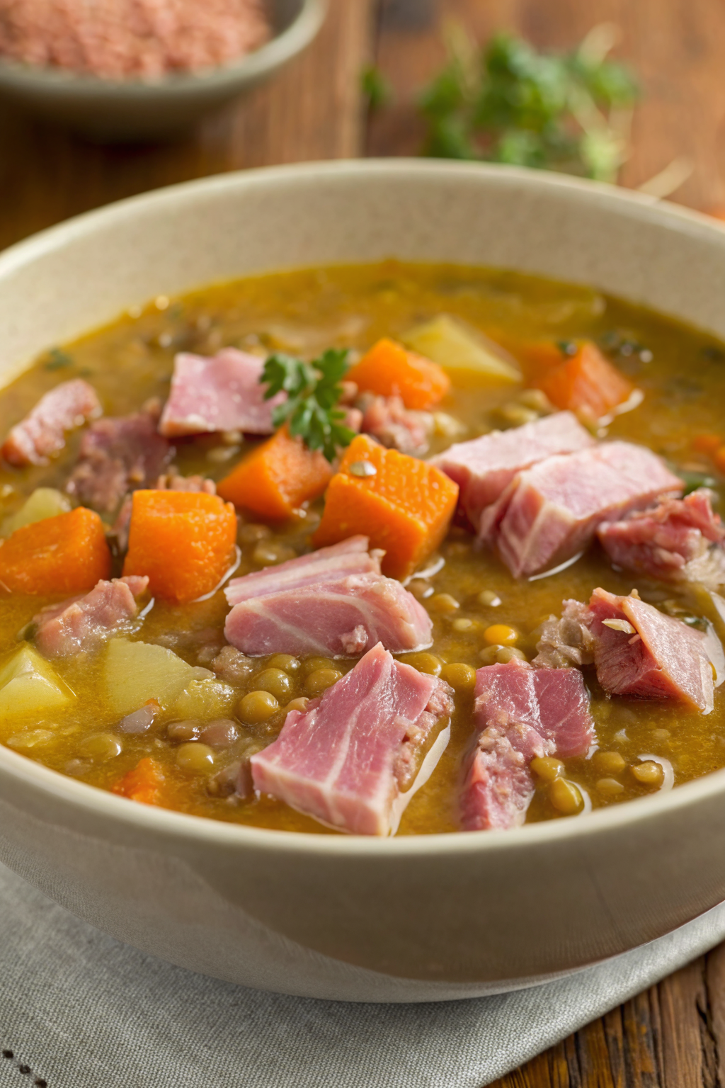 Scottish Ham & Lentil Soup Recipe
