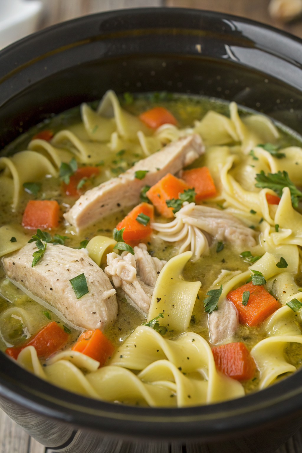 Slow Cooker Chicken Noodle Soup Recipe