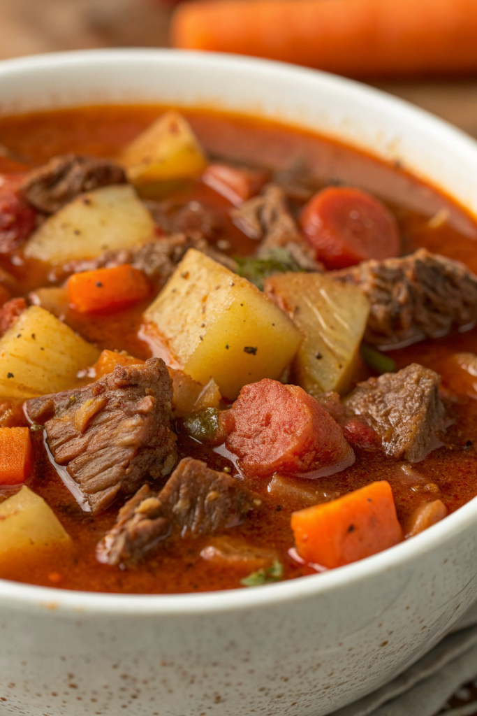 Vegetable Beef Soup - Smile Sandwich Recipe