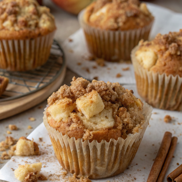 Apple Muffins with Crumb Topping
