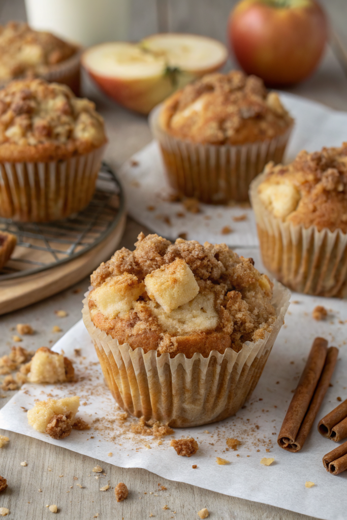 Apple Muffins with Crumb Topping