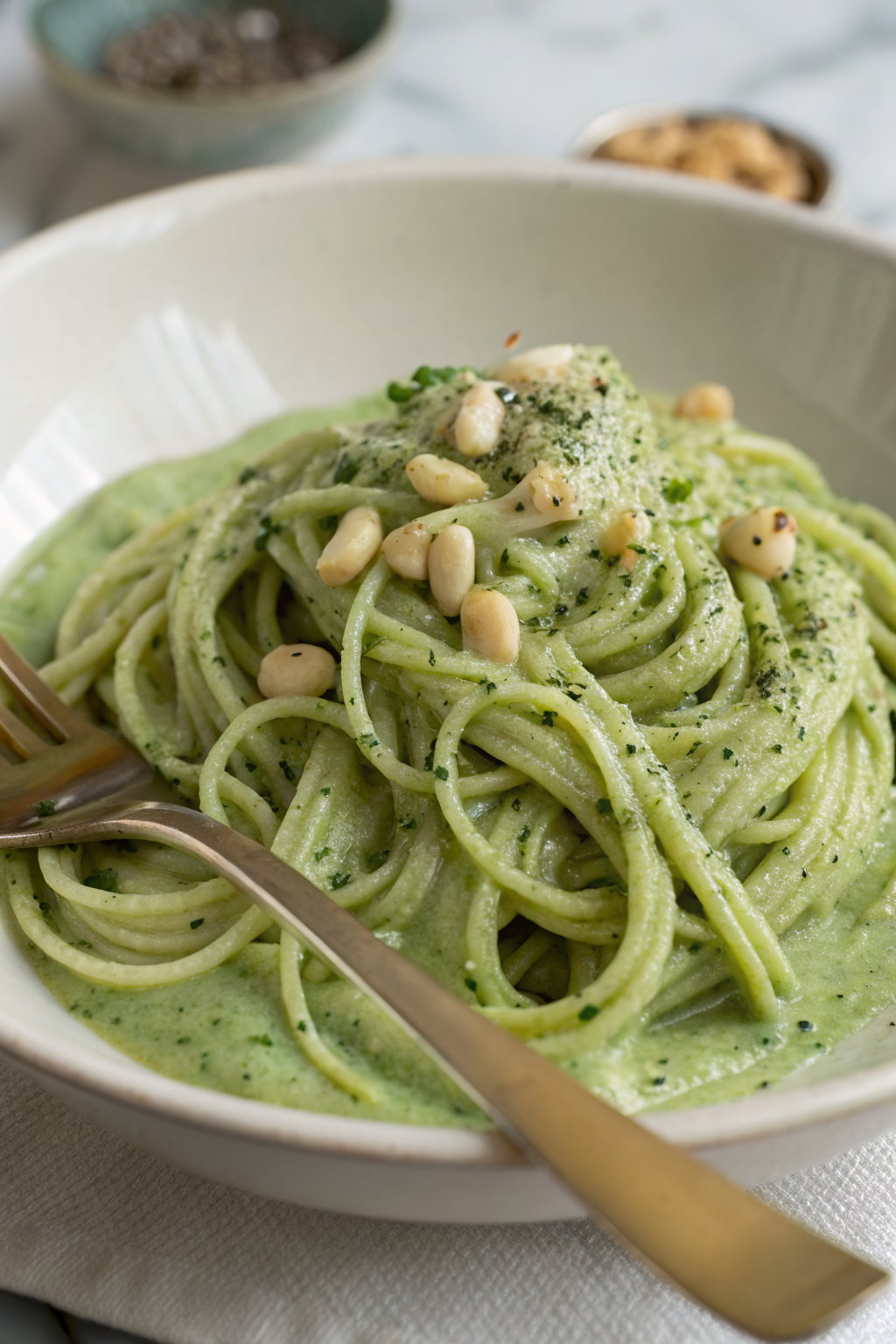 Avocado Pesto Zucchini Noodles Recipe