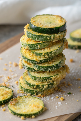 Baked Parmesan Zucchini Chips