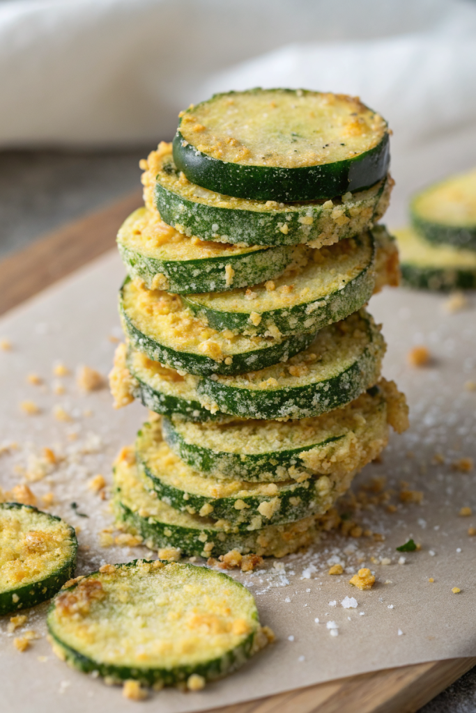 Baked Parmesan Zucchini Chips