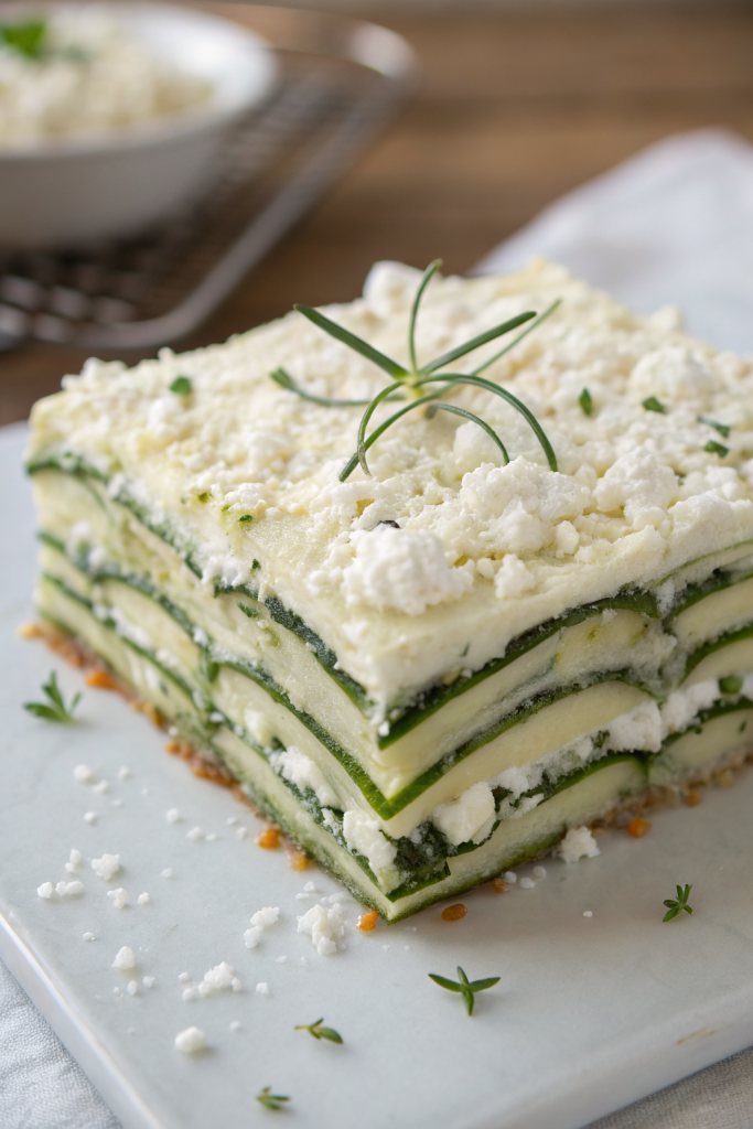 Baked Zucchini Spinach and Feta Casserole Recipe