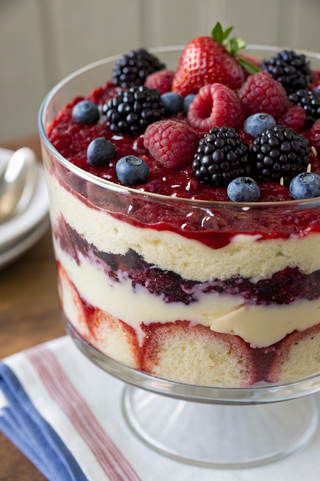 Berry Tiramisu Trifle Recipe