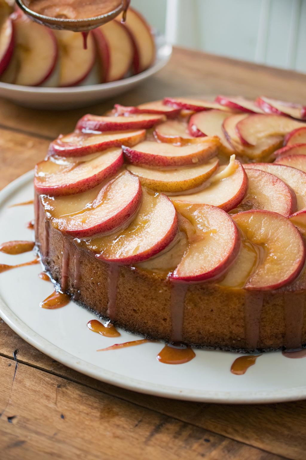 Caramel Apple Upside Down Cake Recipe