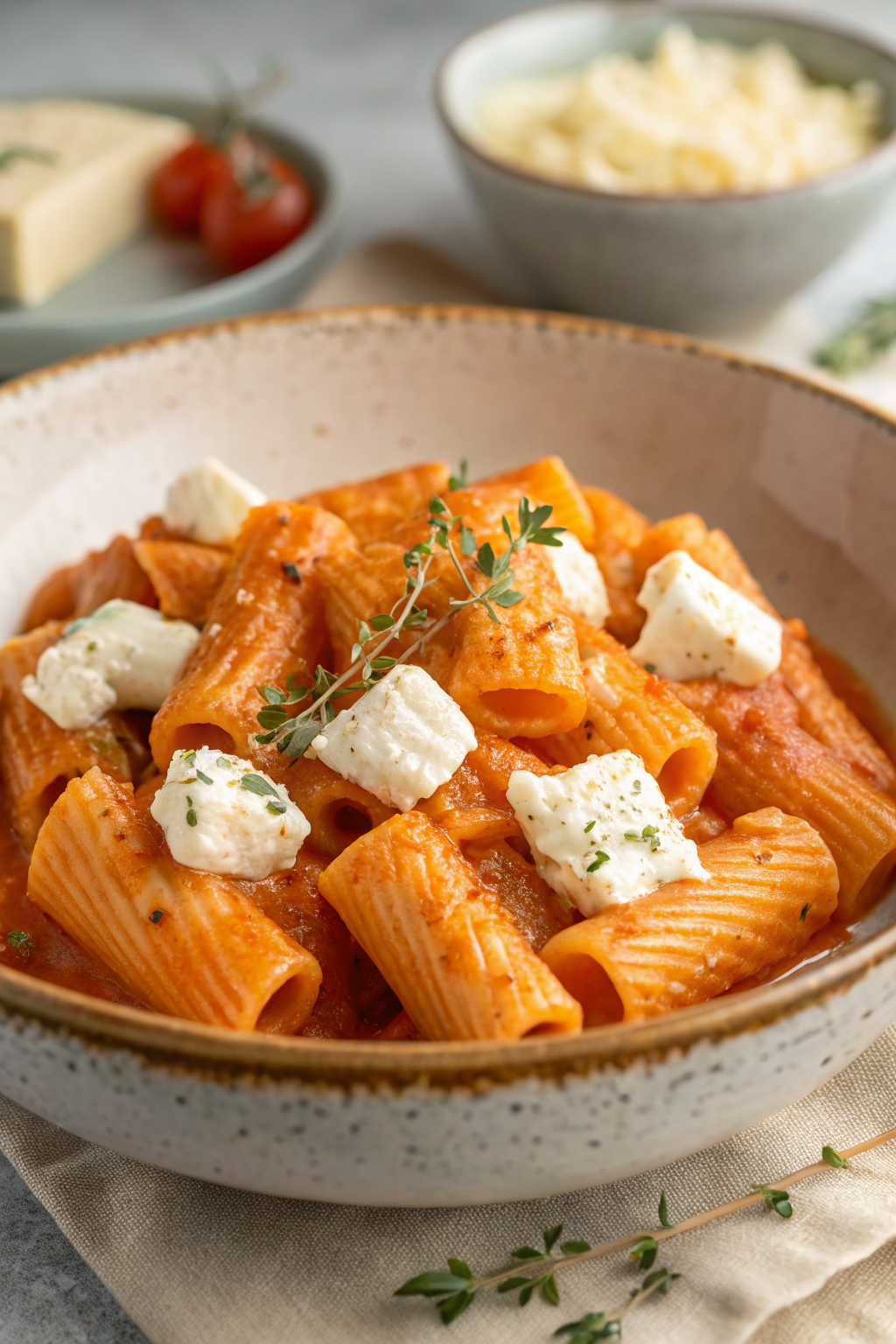 Cream-free Tomato Rigatoni Pasta Recipe
