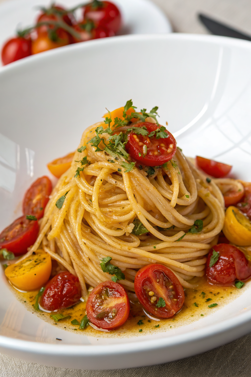Creamy Cherry Tomato Pasta Recipe