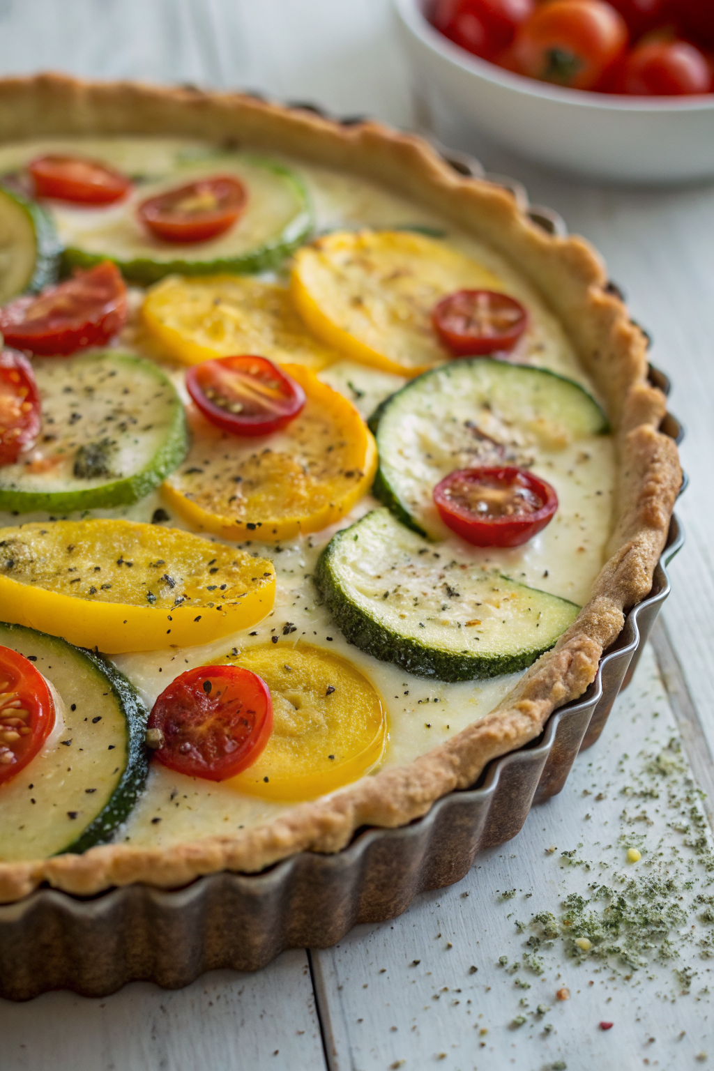 Crustless Garden Vegetable Quiche Recipe