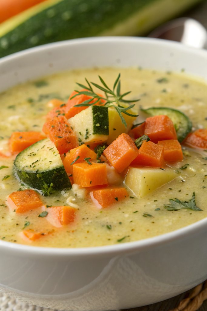 Easy Healthy Creamy Zucchini Soup Recipe