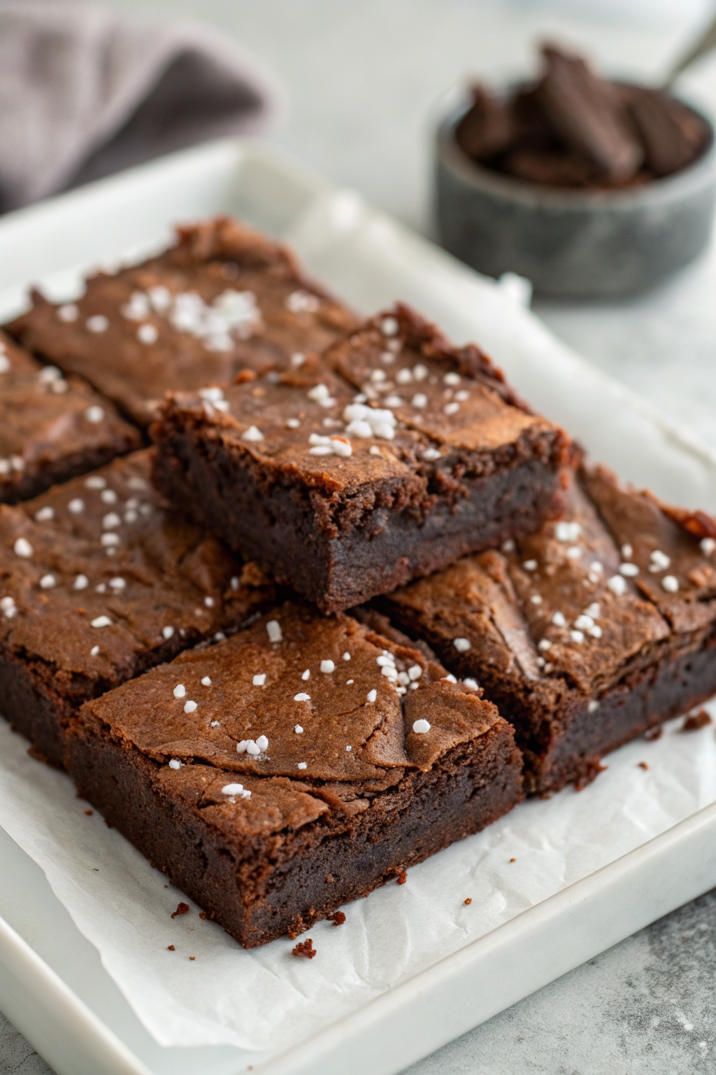 Fudgy Dark Chocolate Zucchini Brownies Recipe