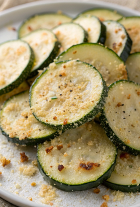 Garlic Parmesan Zucchini Chips