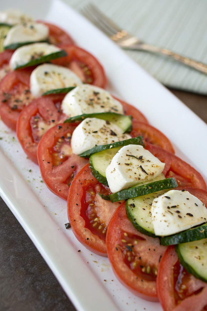 Grilled Zucchini Caprese Salad