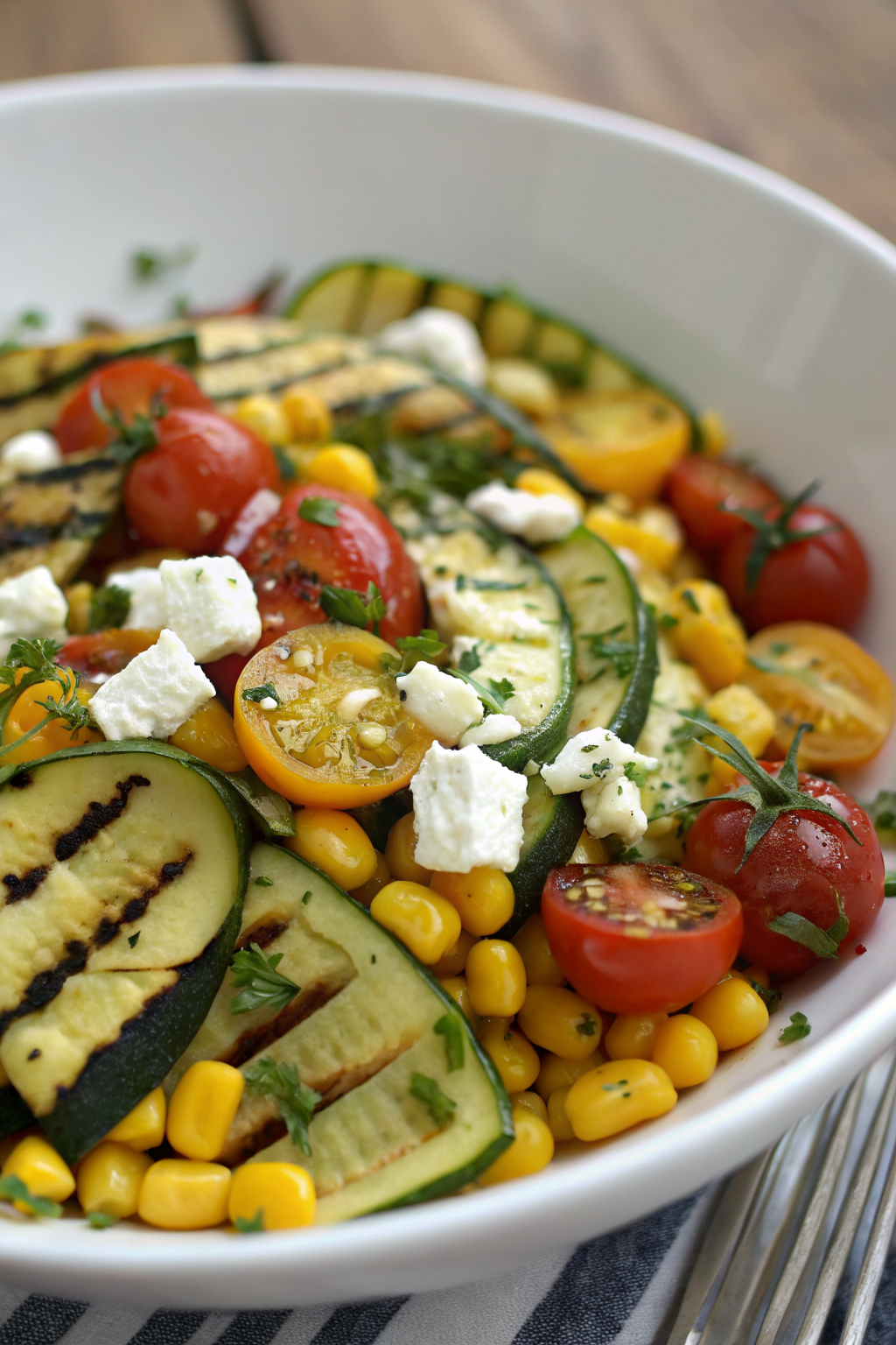 Grilled Zucchini Salad
