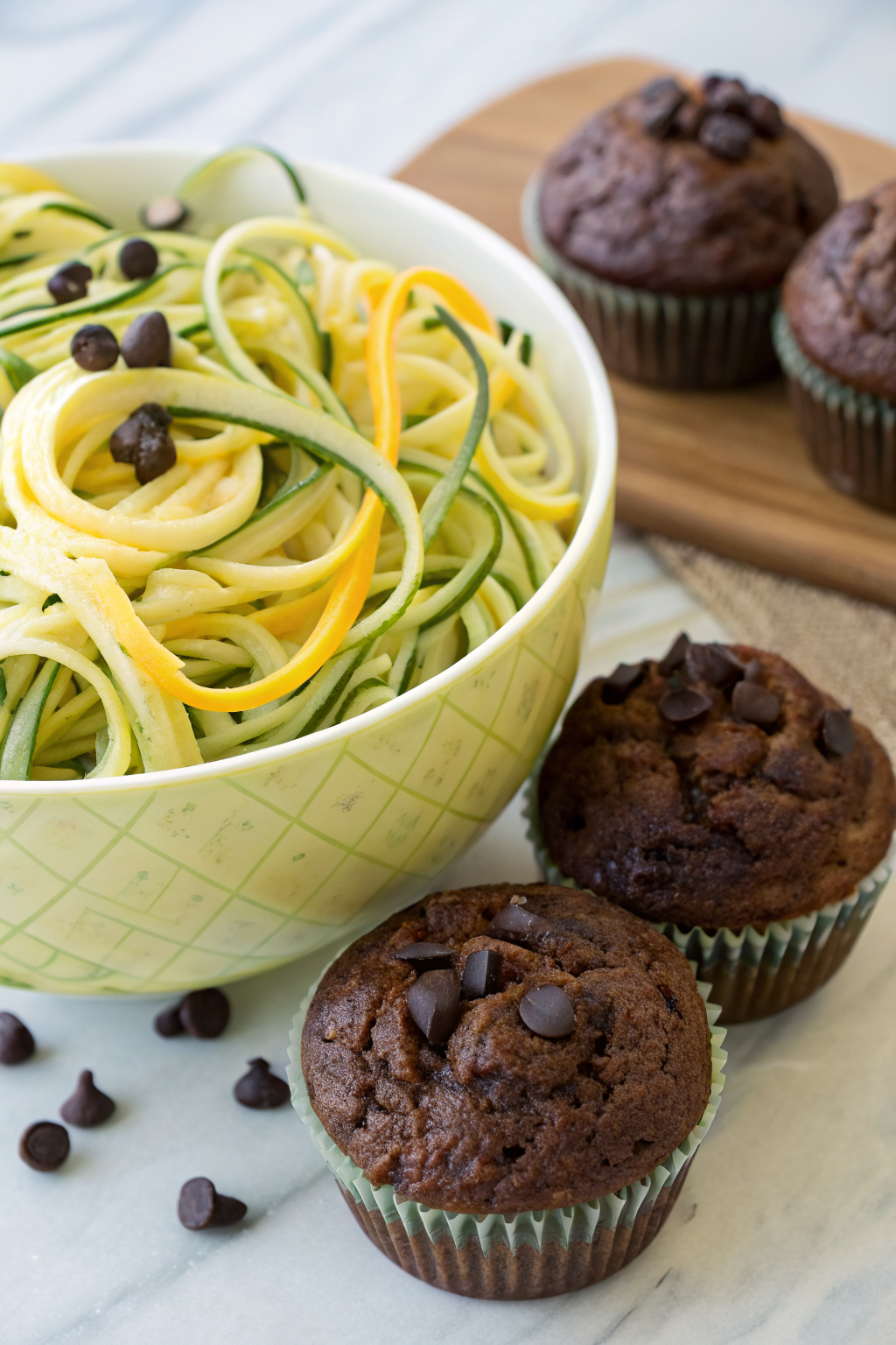Healthy Moist Chocolate Zucchini Muffins Recipe