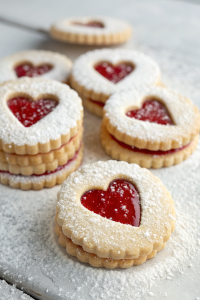 Heart Shaped Jam Cookies Recipe
