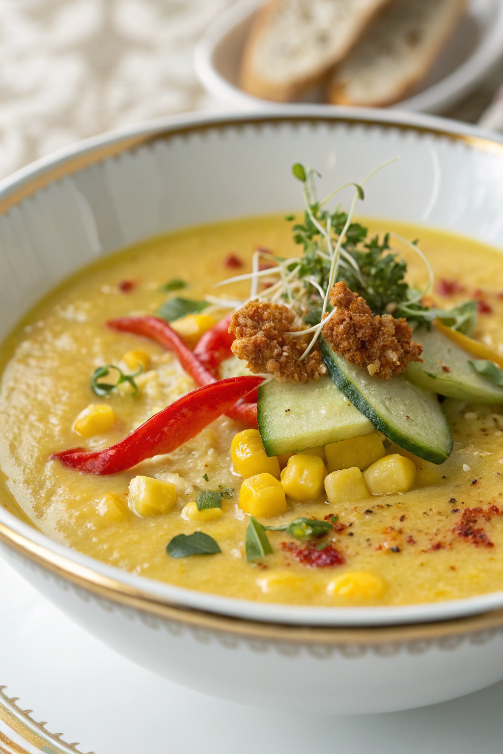 Instant Pot Thai Soup With Corn and Zucchini
