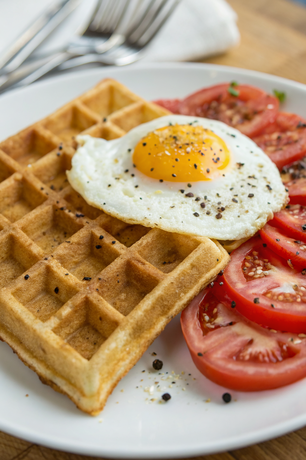 Keto Cheddar Zucchini Waffles Recipe