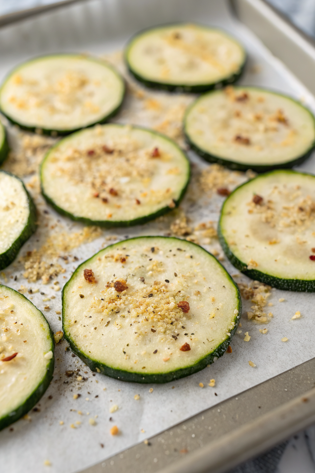 Low Calorie Zucchini Chips